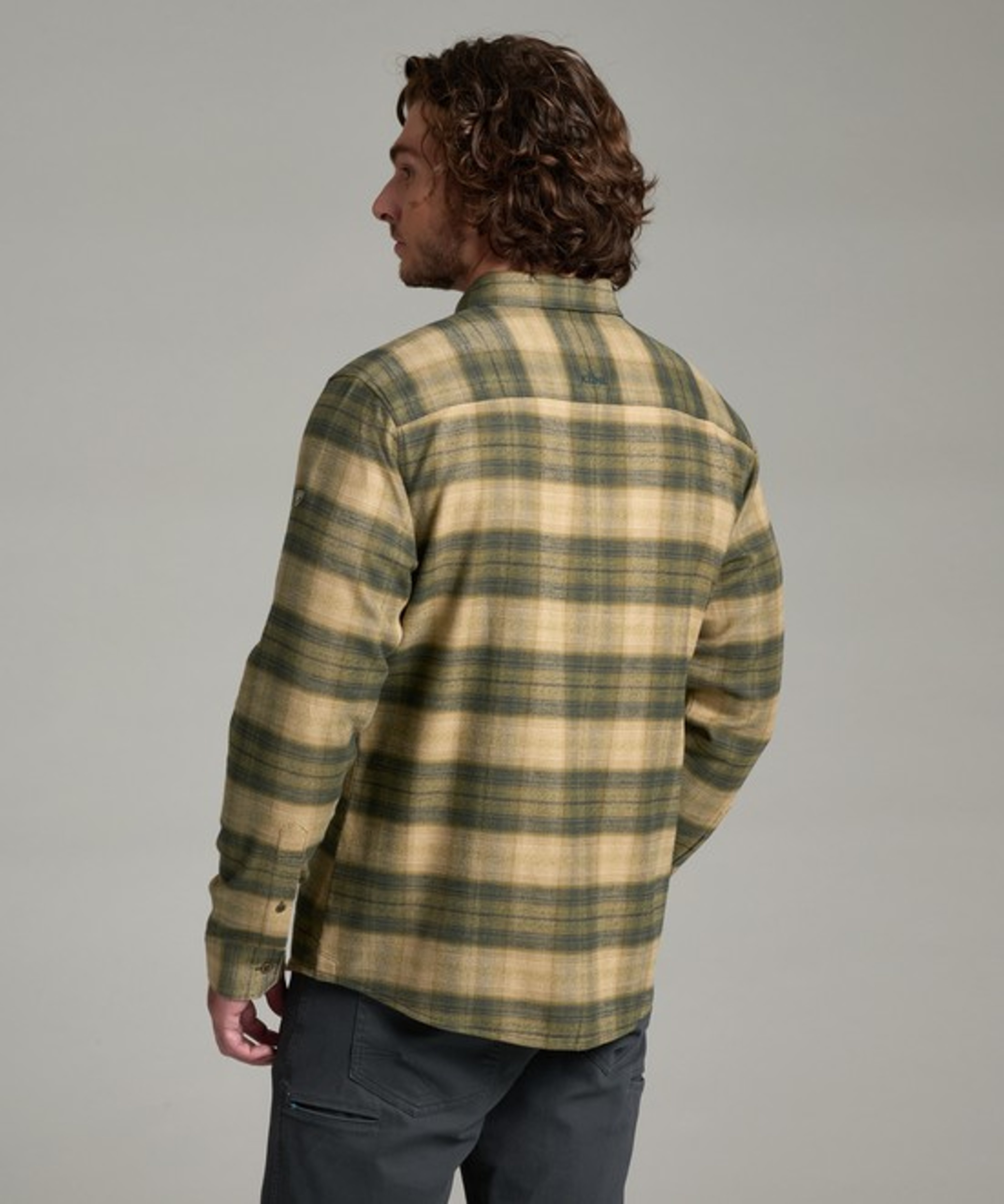KUHL Law Flannel LS Olive Night Back