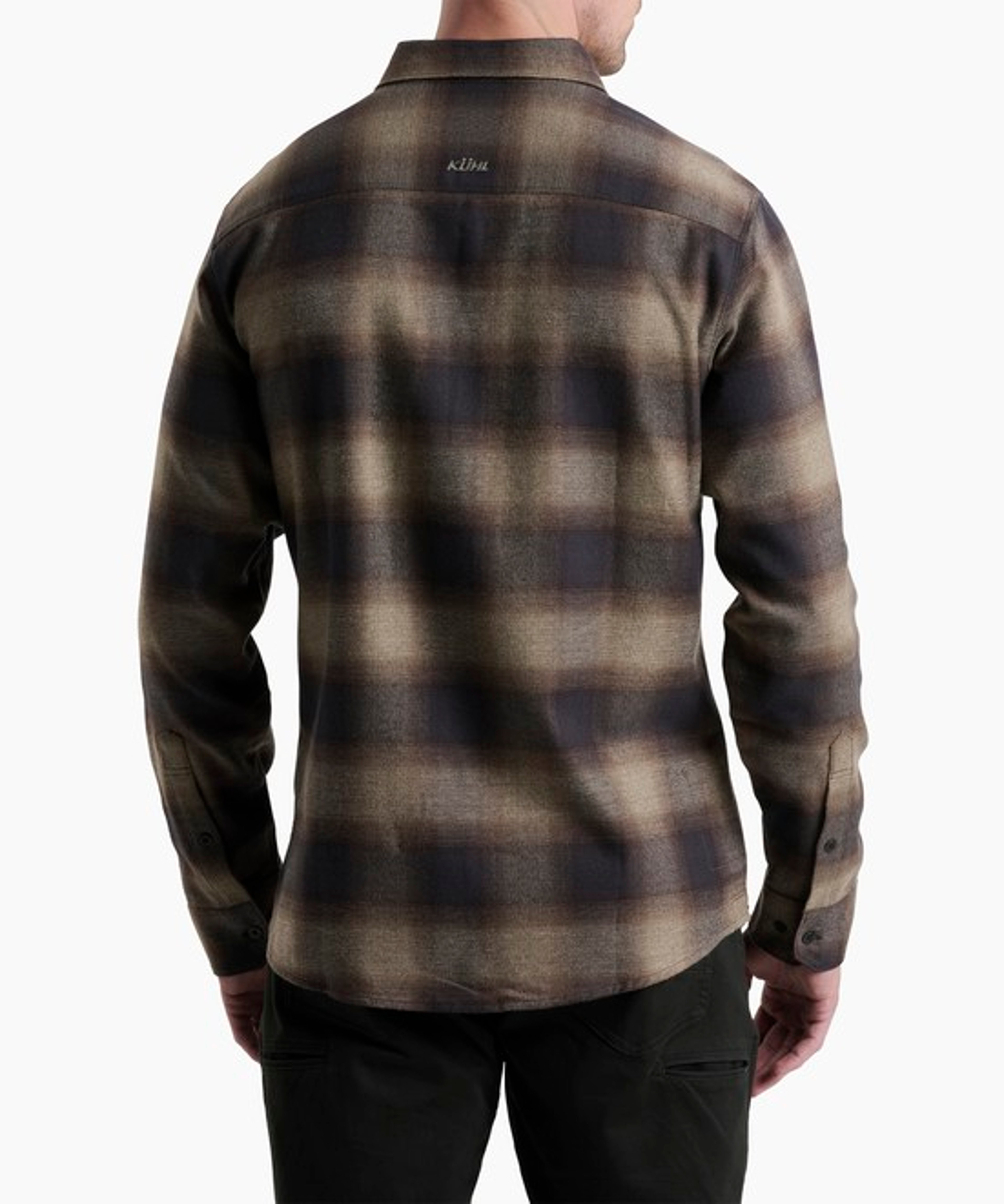 KUHL Law Flannel LS Dark Roast Back