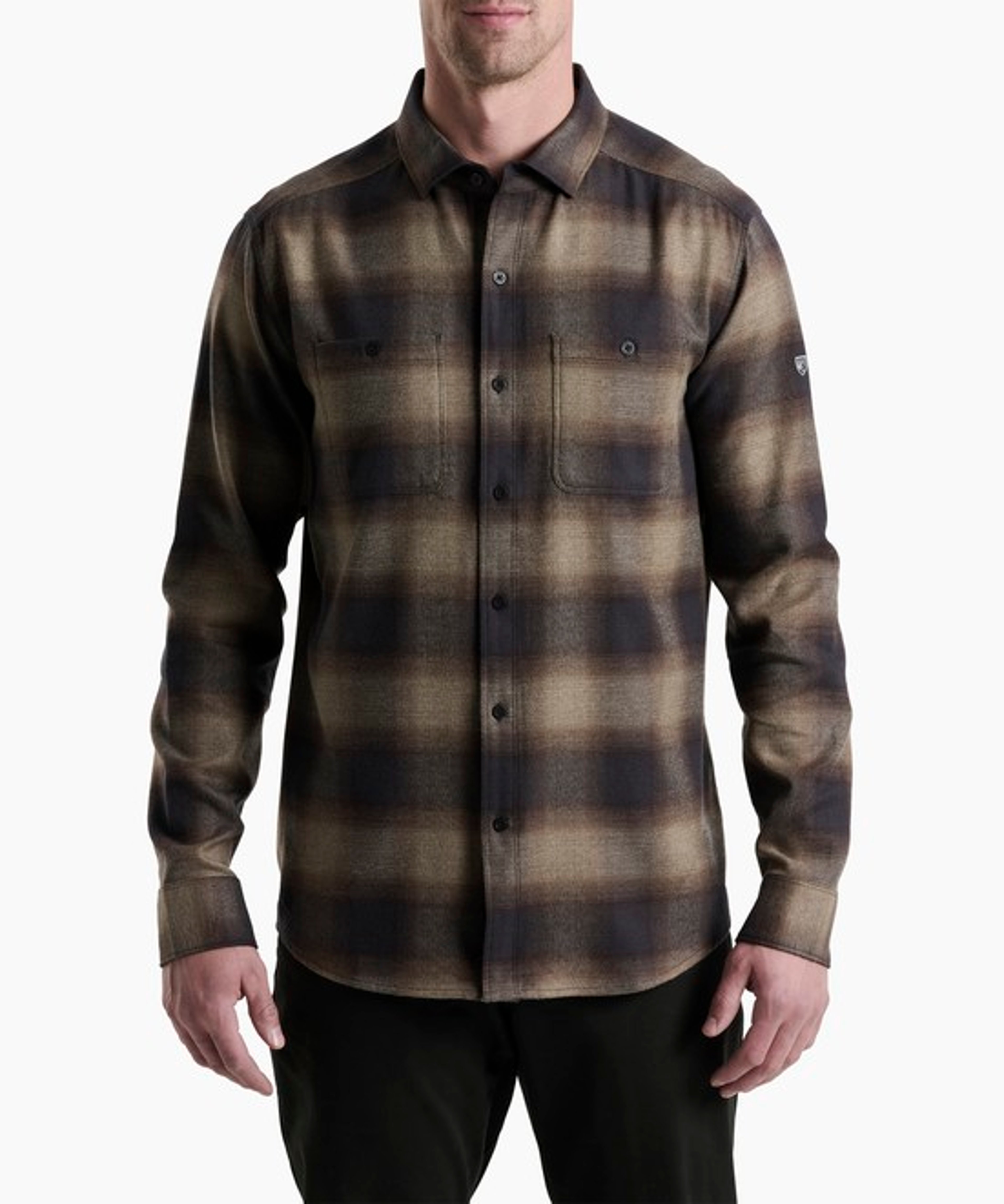 KUHL Law Flannel LS Dark Roast Front