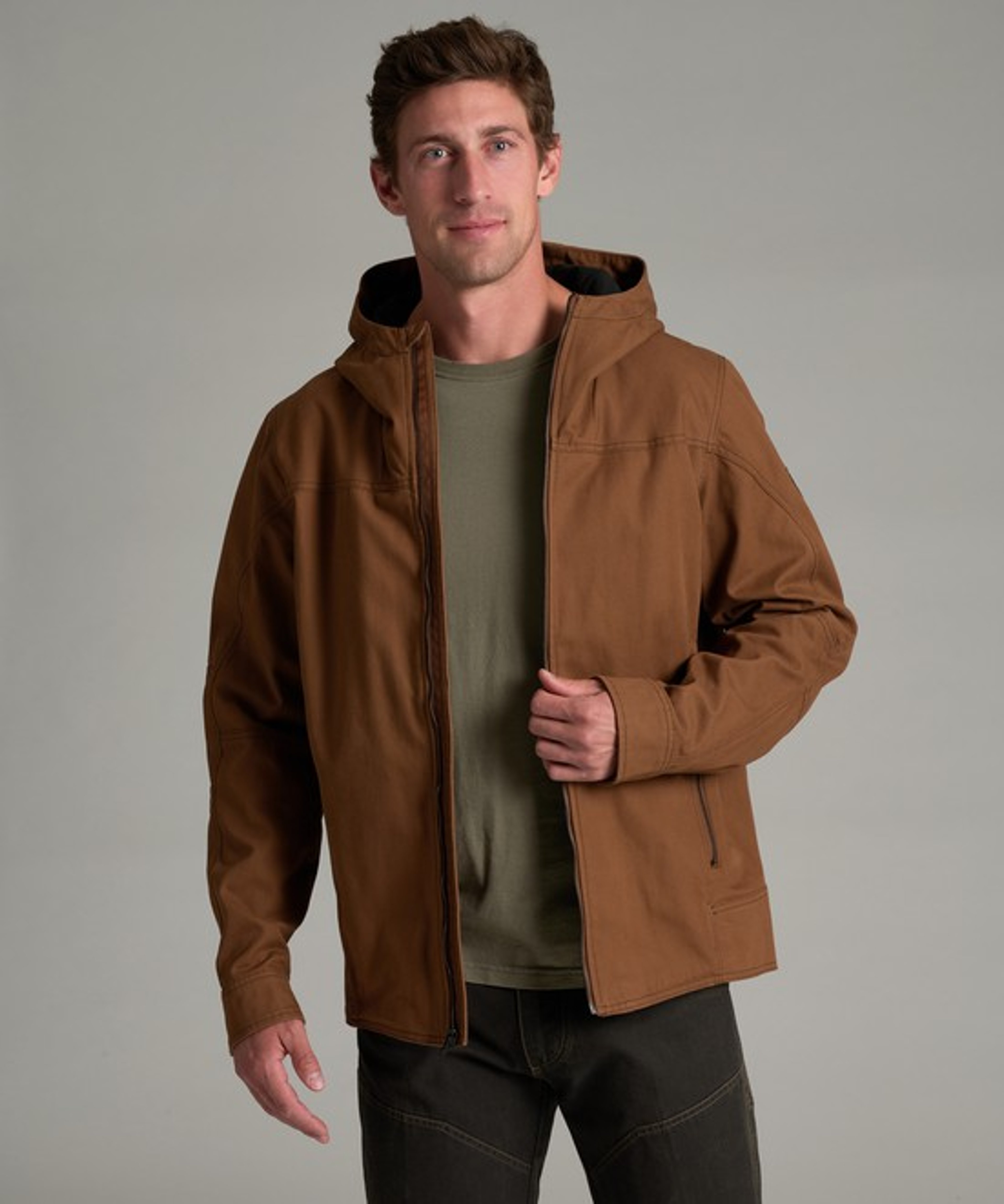 KUHL Law Hoody Saddle Brown Front