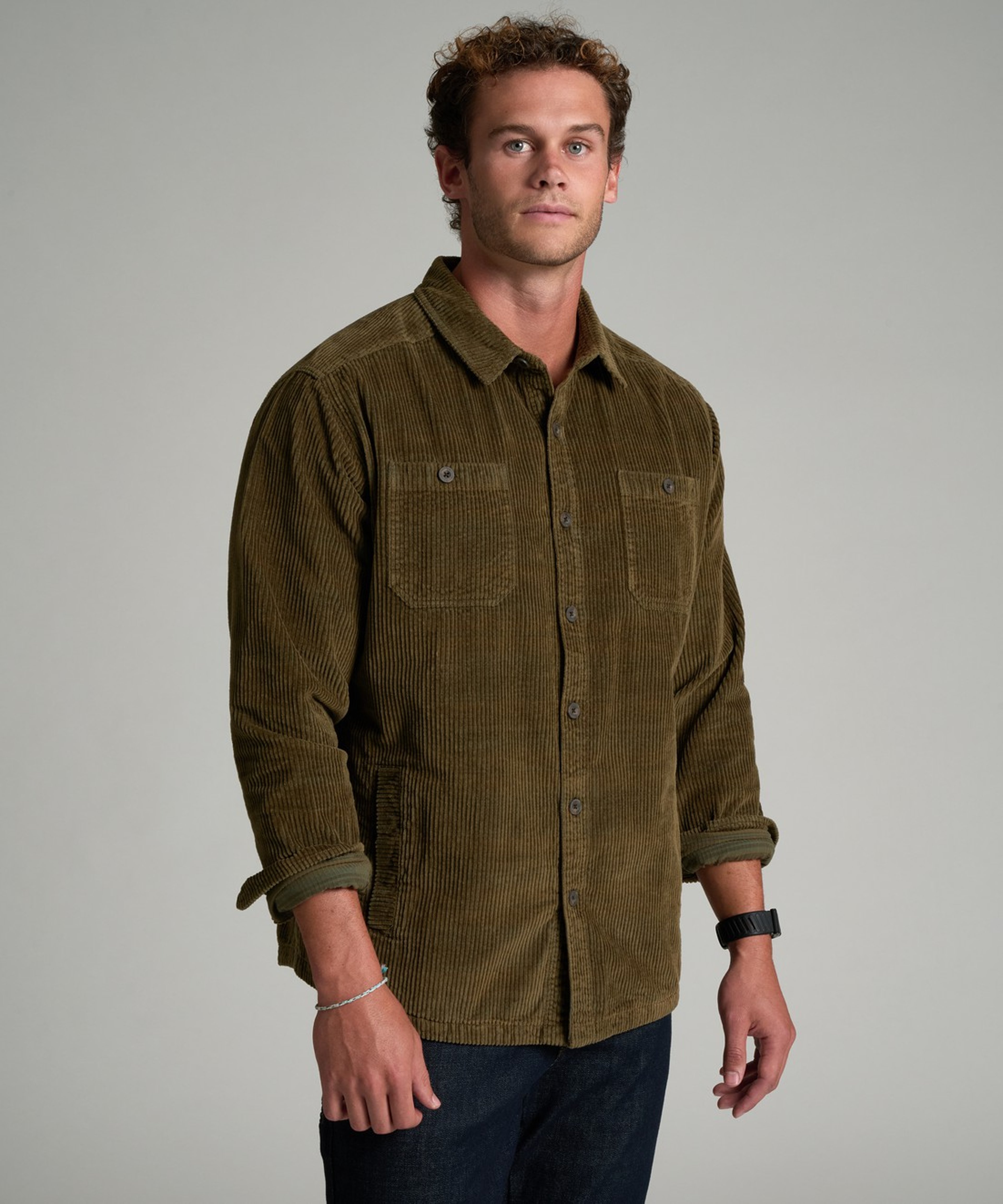 KUHL Ridge Shirt-Jac Olive Night Front