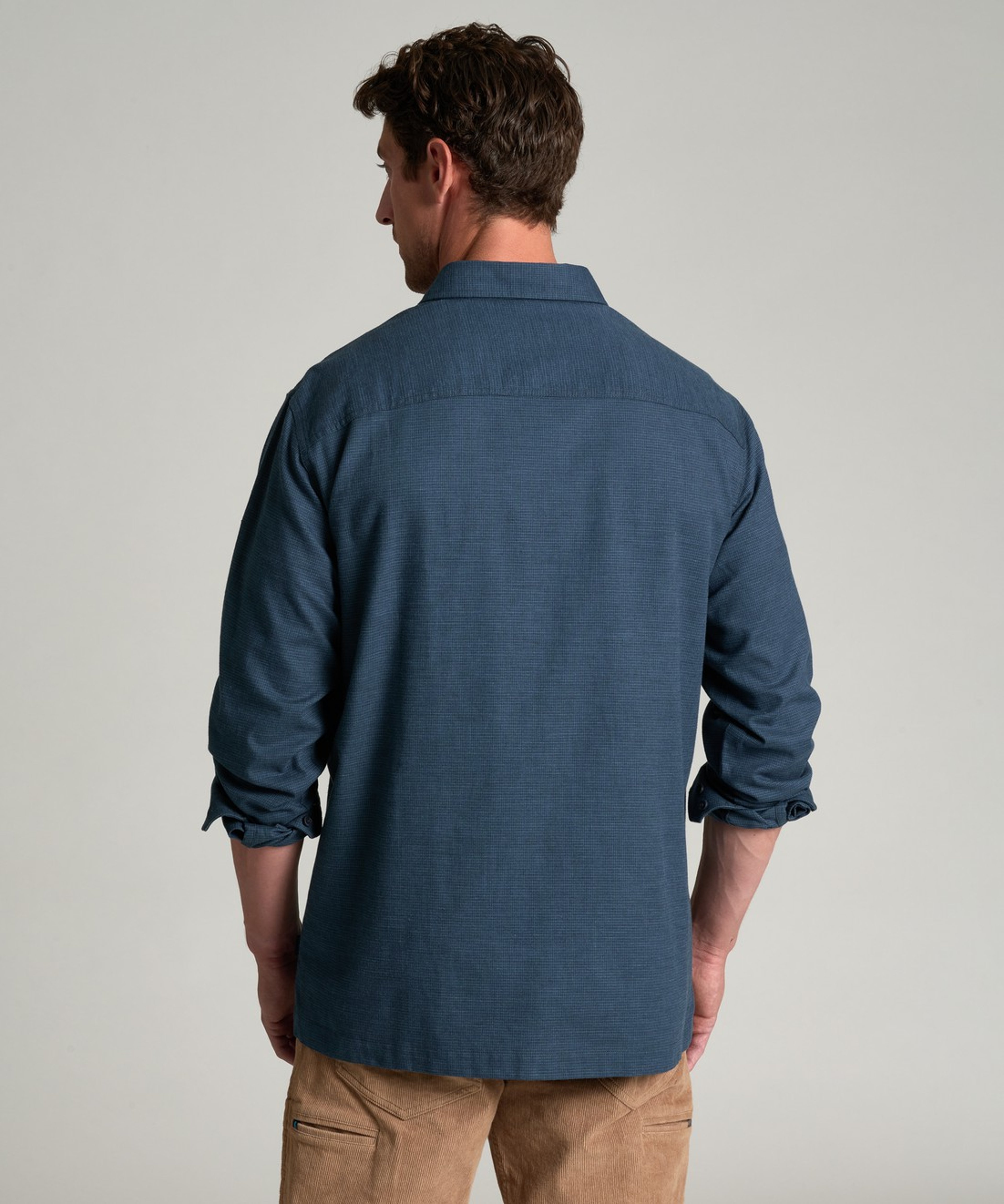 KUHL Revolvr Flannel LS Mutiny Blue Back