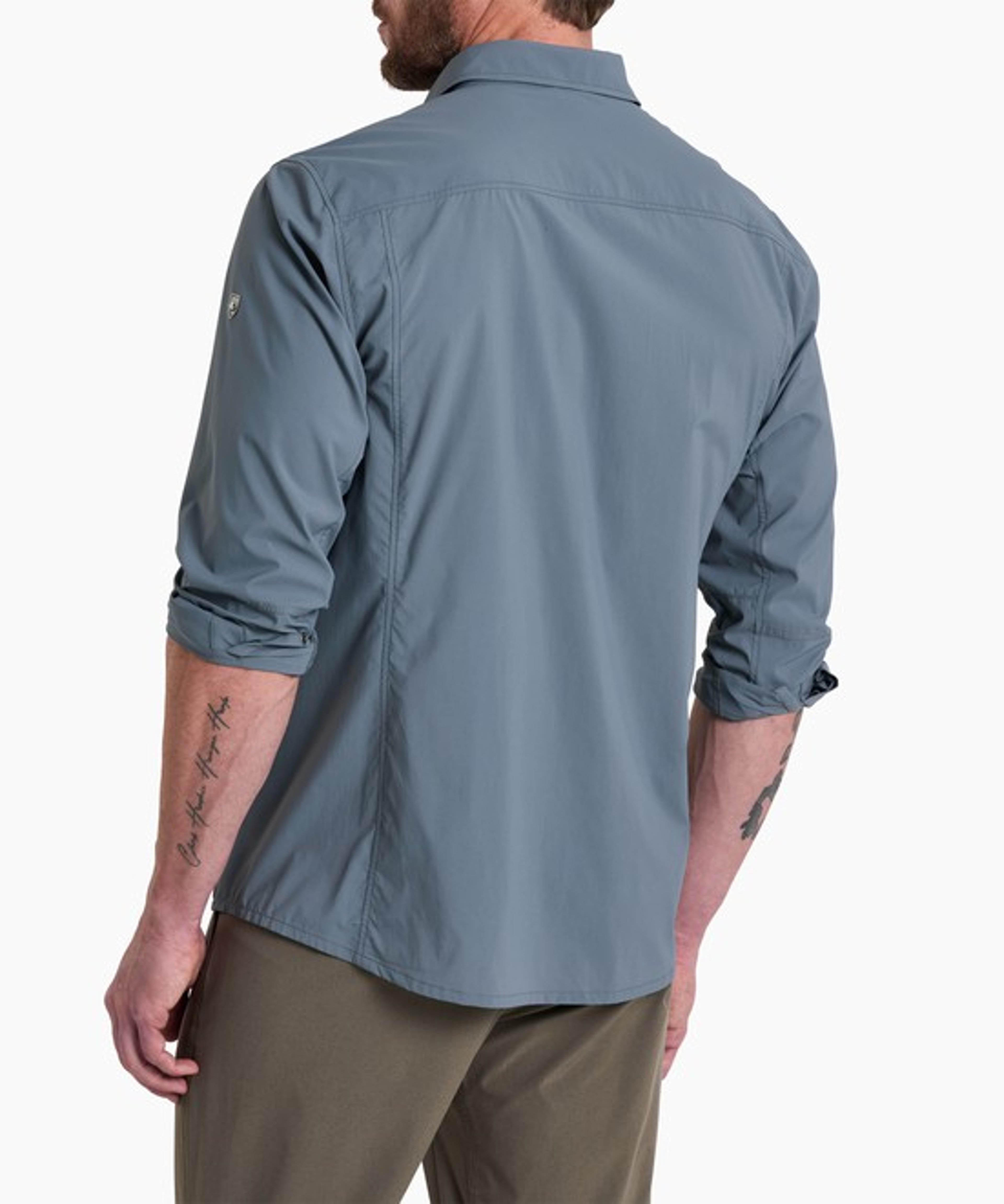 KUHL Driftr LS Charcoal Blue Back