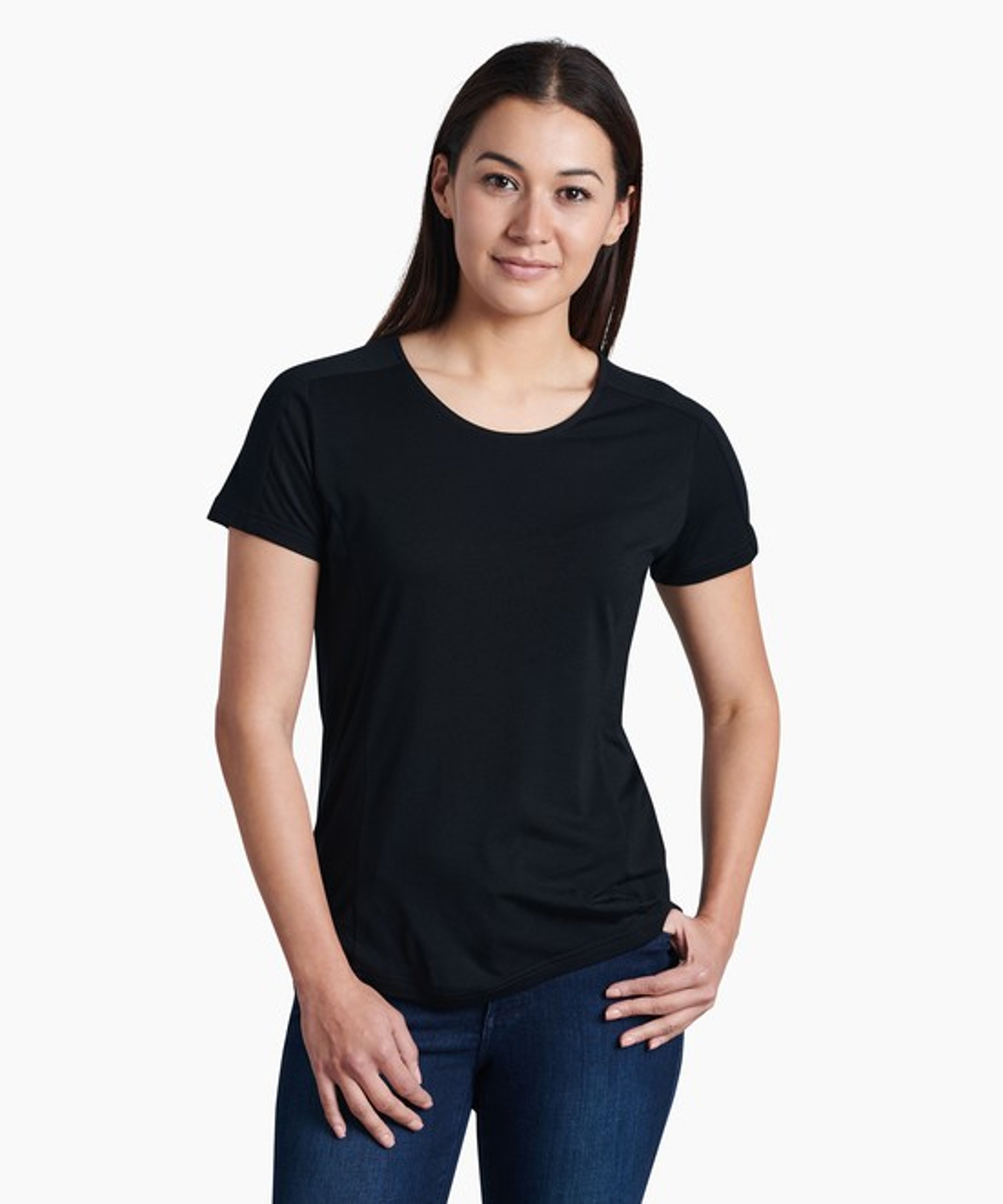 KUHL W's Cashmerino Tee Black Front