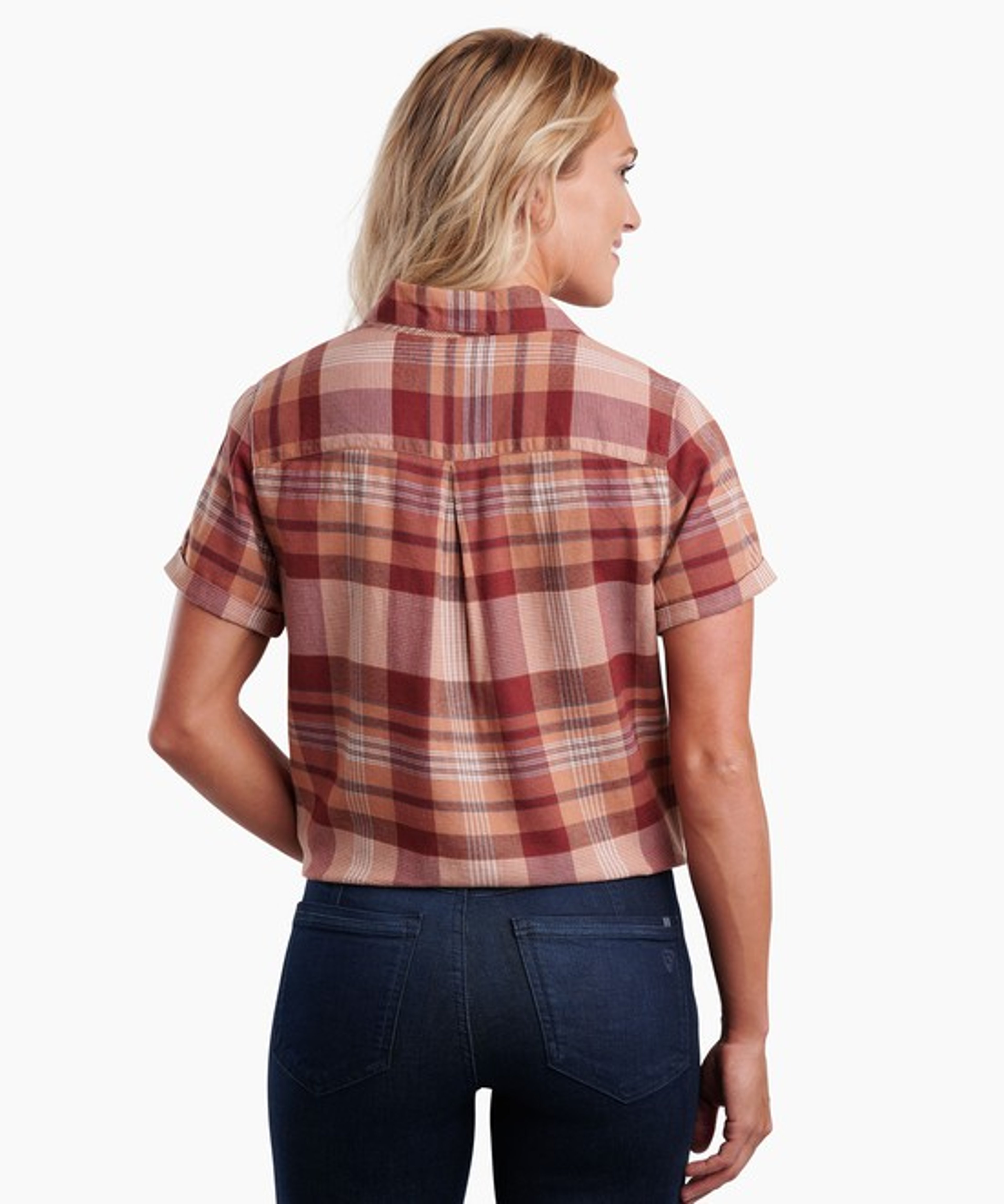 KUHL Elsie SS Sandstone Plaid Back