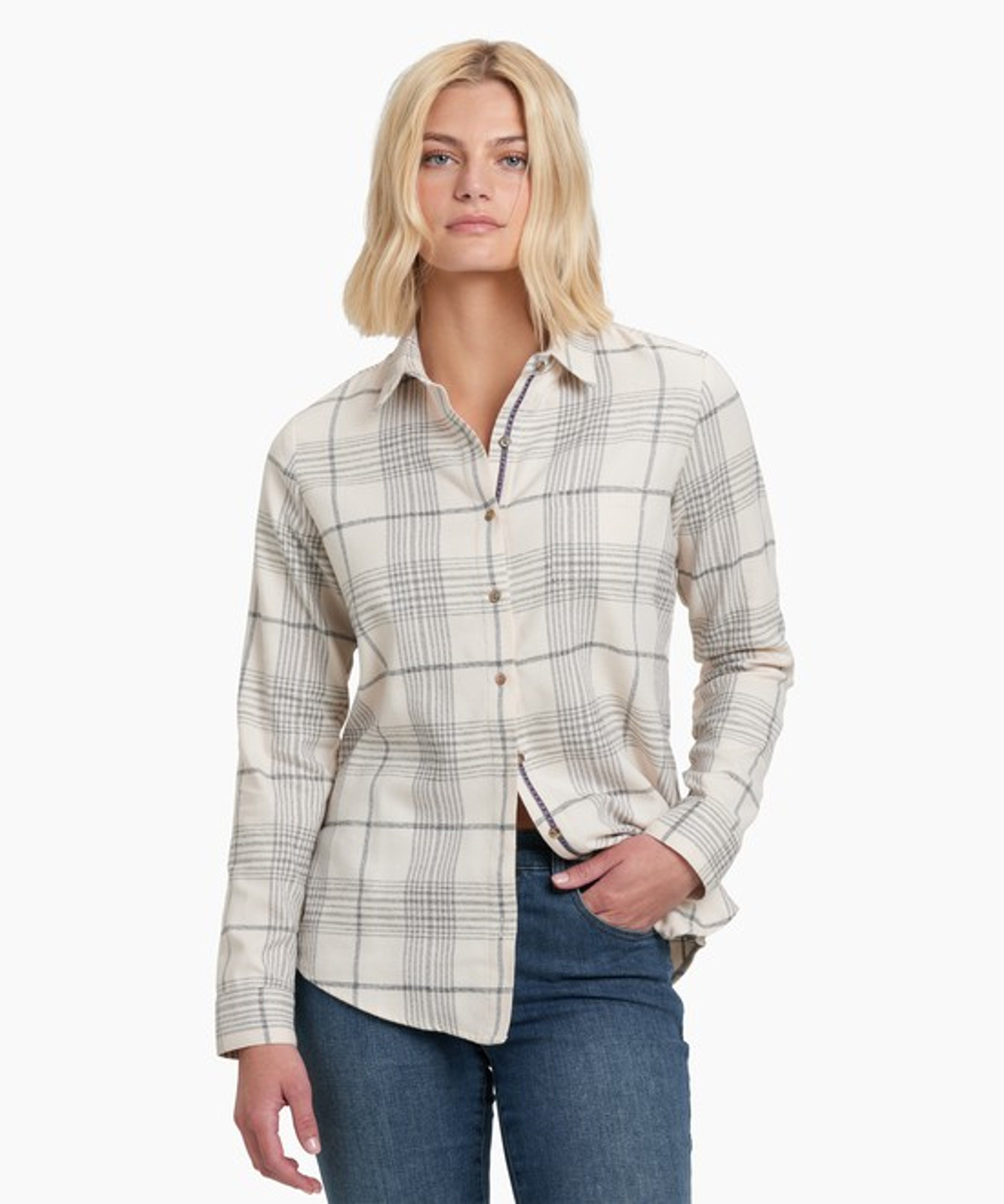 KUHL Kamila Flannel Natural Front