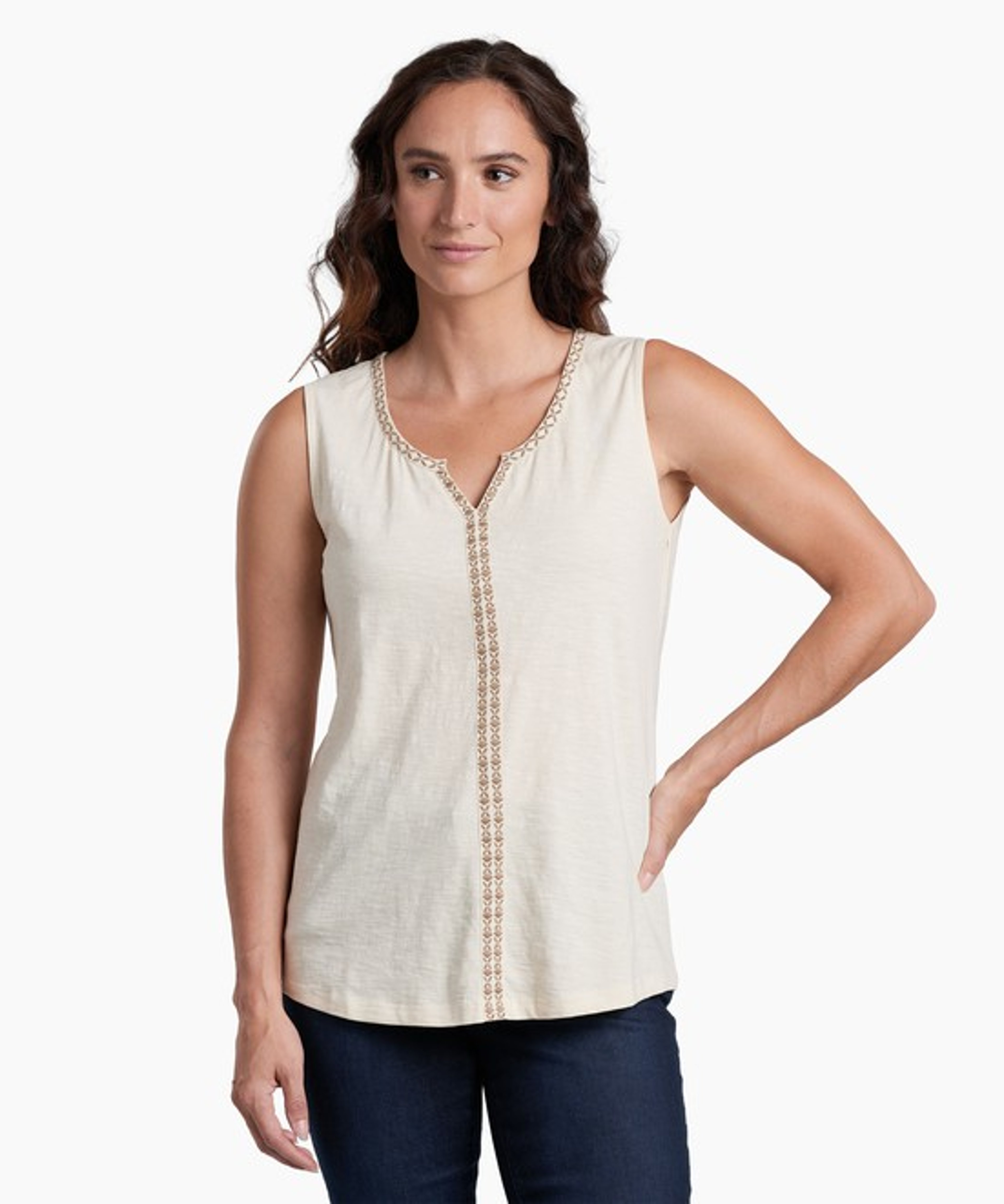 KUHL Shay Tank Ivory Front
