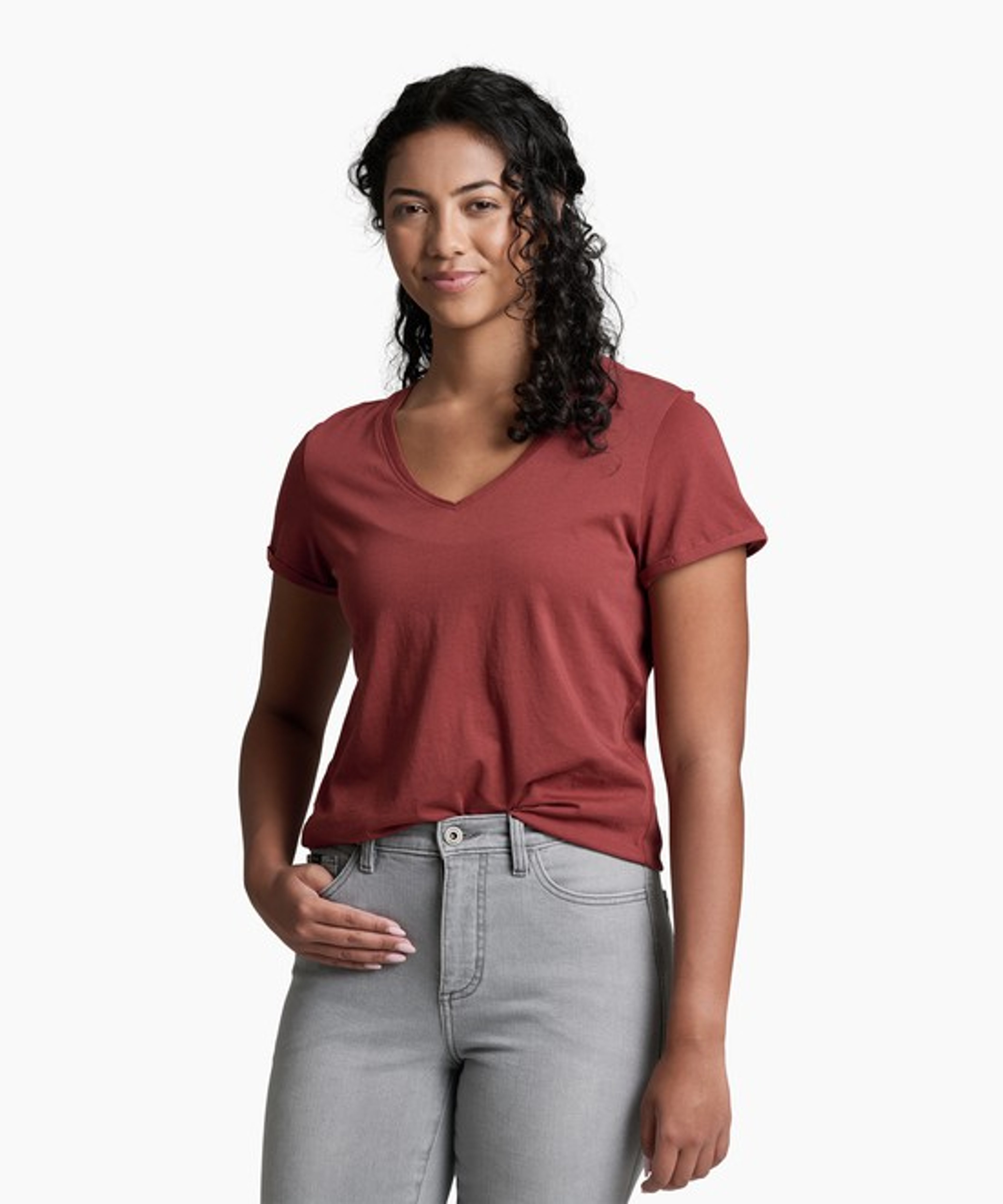 KUHL Vega Tee Cherrywood Front