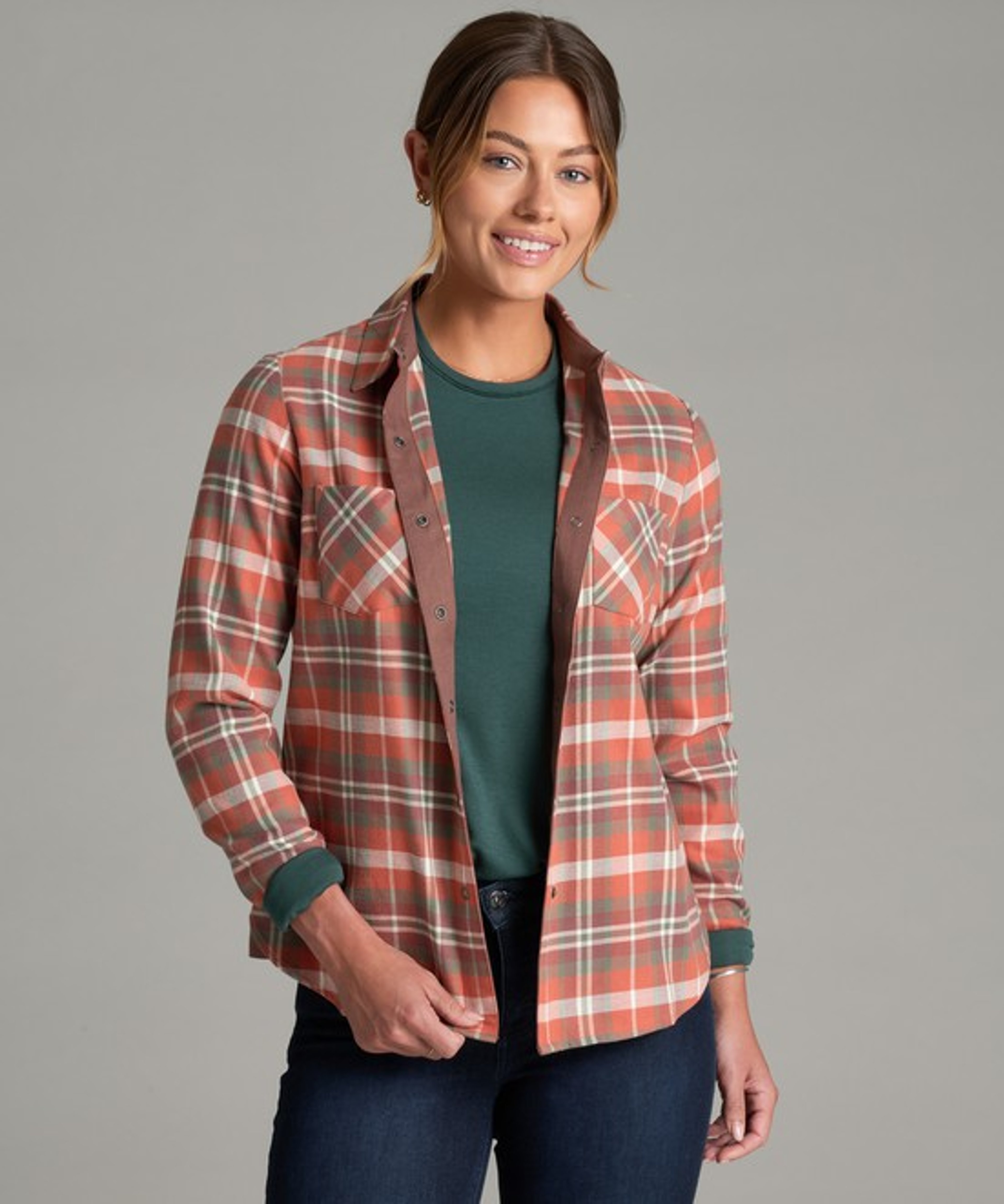 KUHL Darcy Flannel Redwood Front