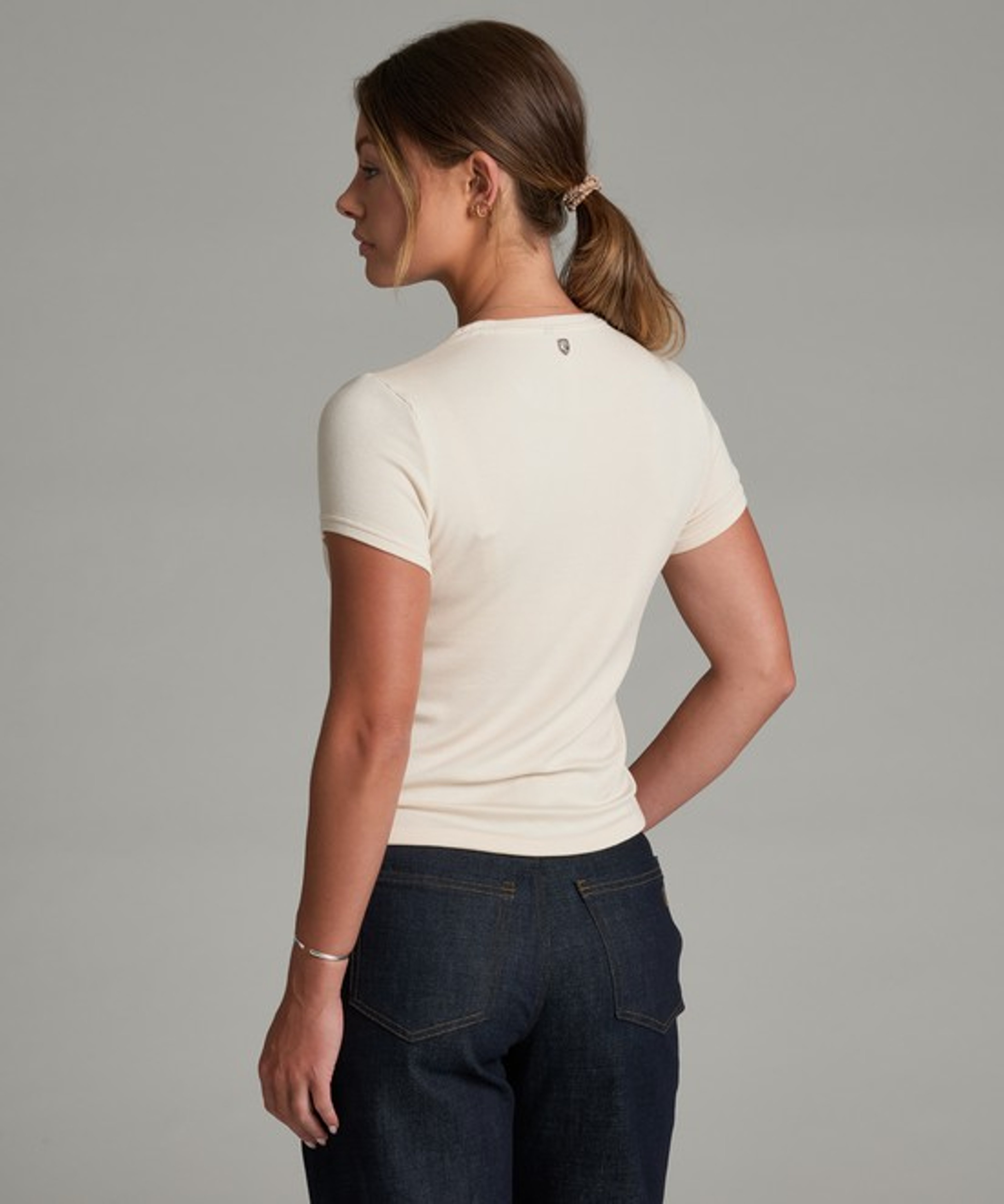 KUHL Fiora Crew SS Sea Salt Back