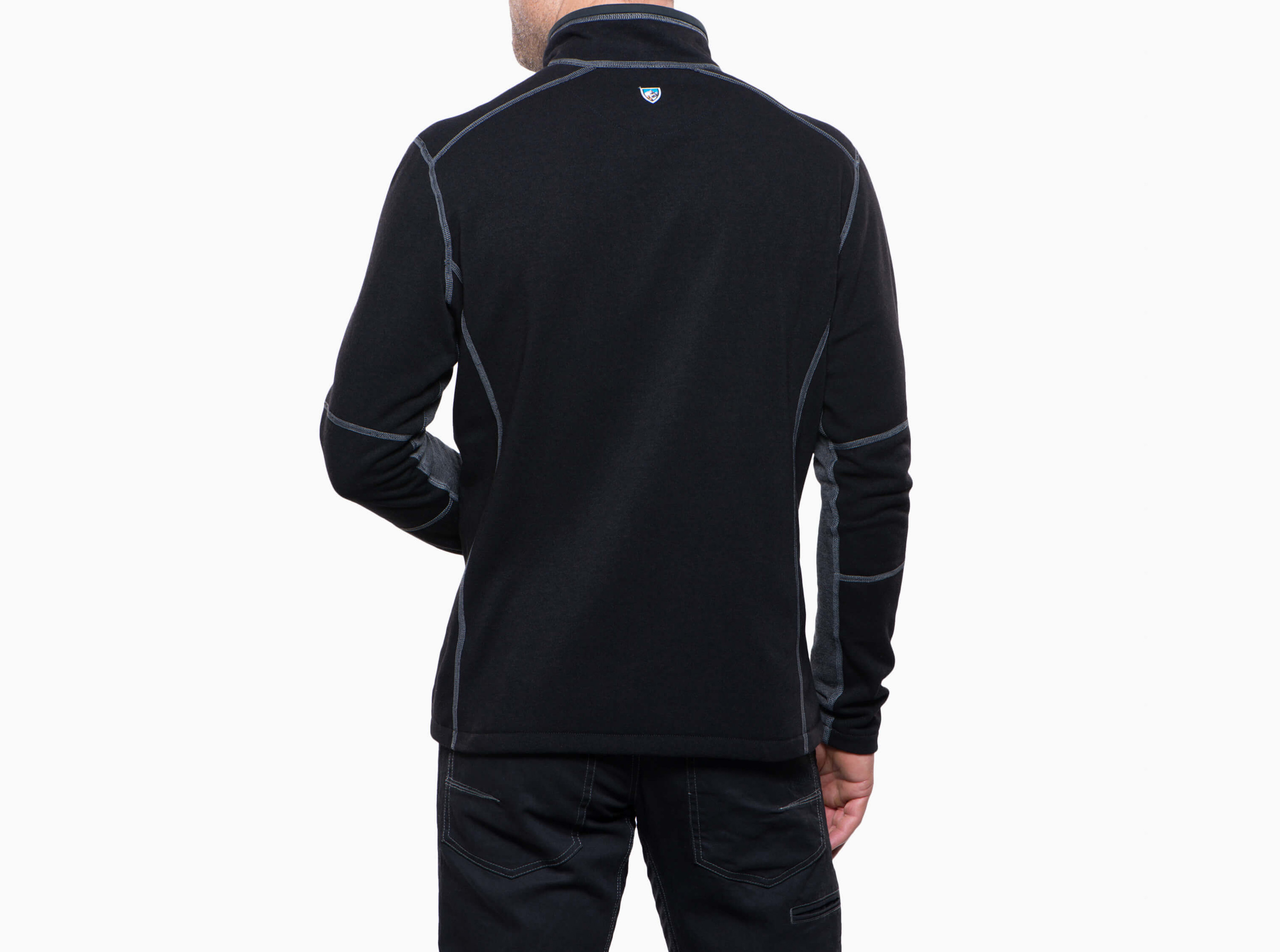 希少4L♡極美品✨ブラックレーベル チェックコンビニットブルゾン ネイビー KÜHL Revel™ 1/4 Zip Sweater For Men - Lightweight