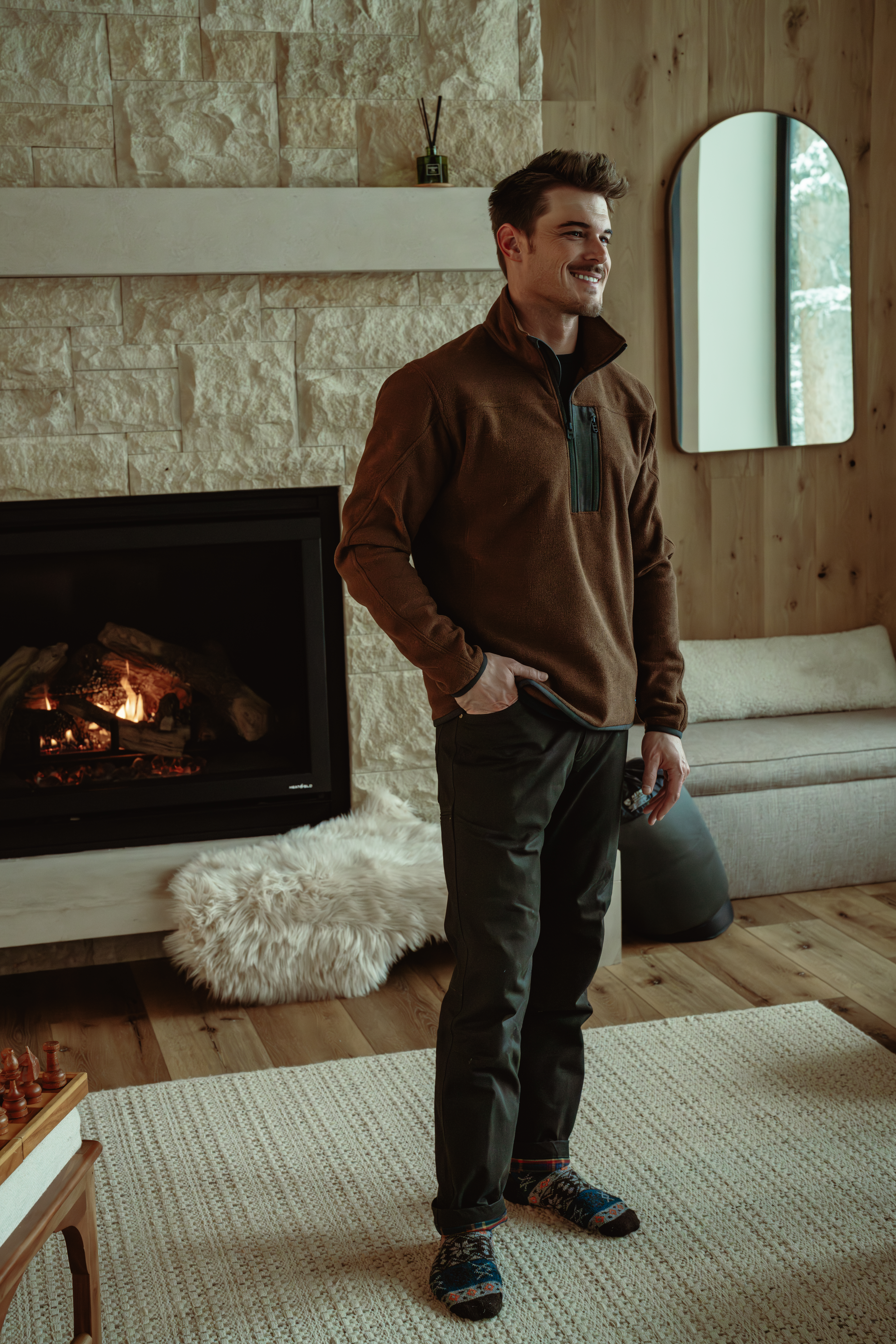 Skorchr™ Fleece 1/4 Zip - VINTAGE LEATHER