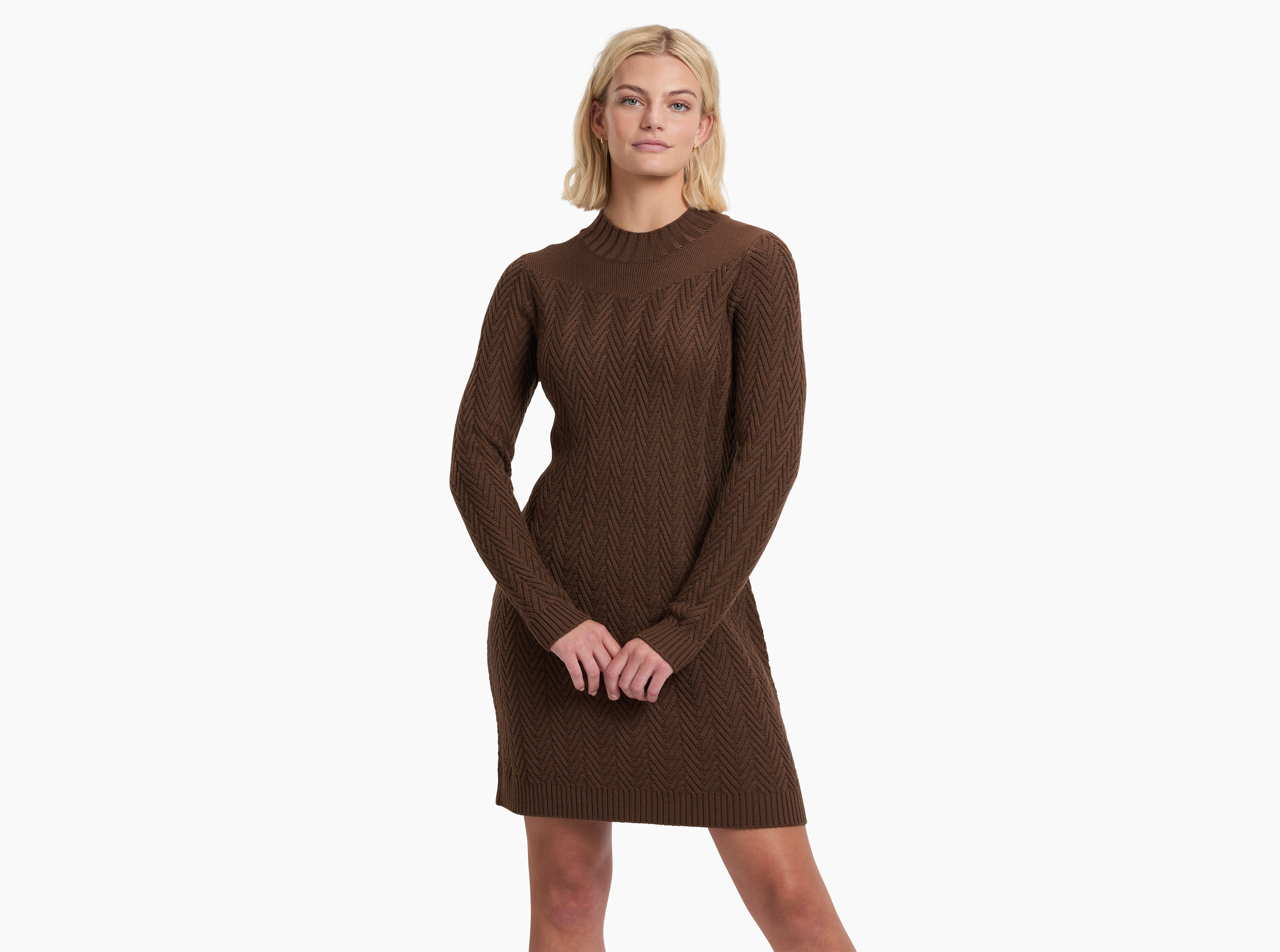 Kuhl Women's GIA Sweater Dress L Mocha