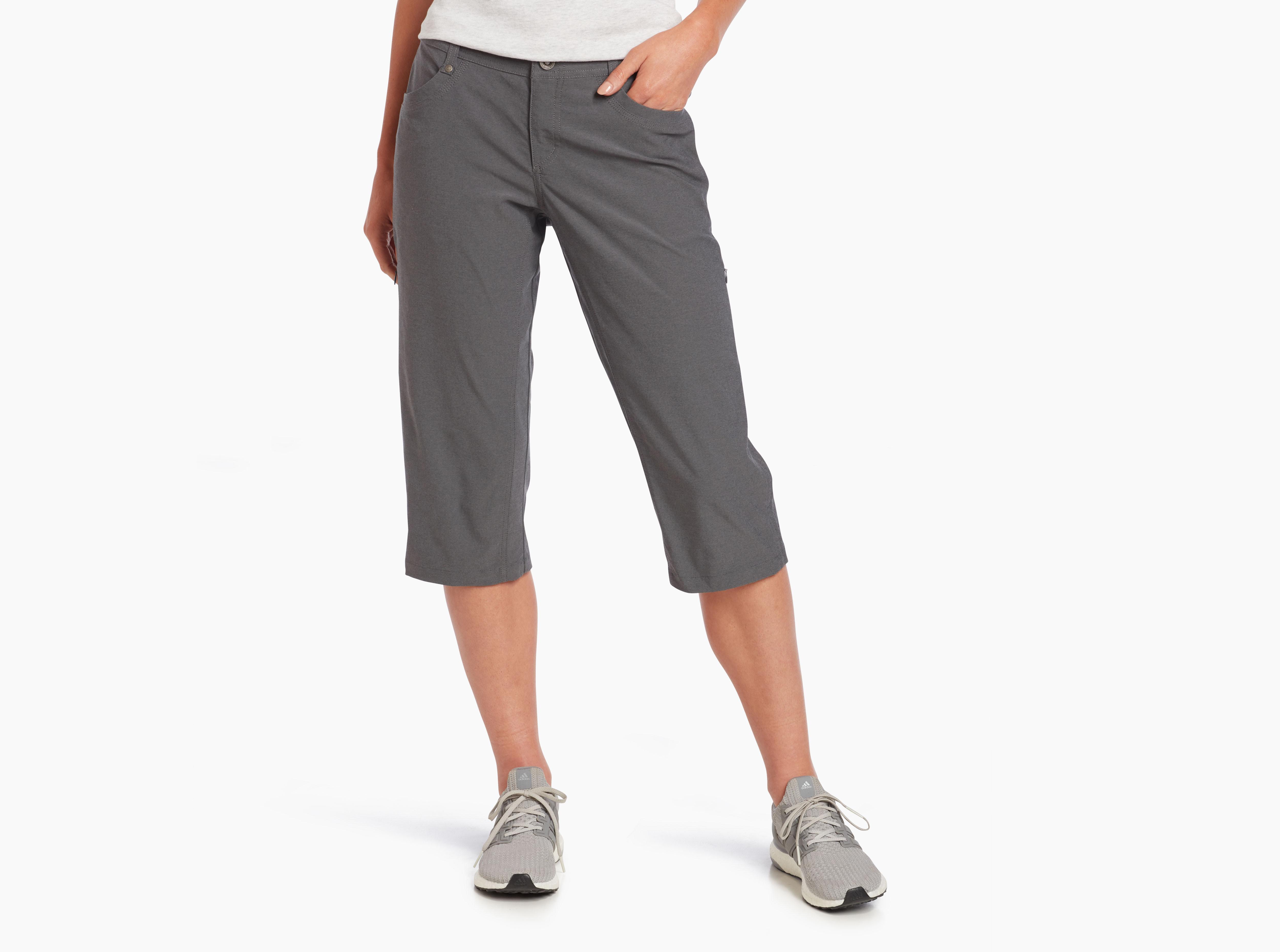 Women's Wide Leg Capri Pants Jogger Scrub Athletic High Waist Pants with  Pockets – PULI