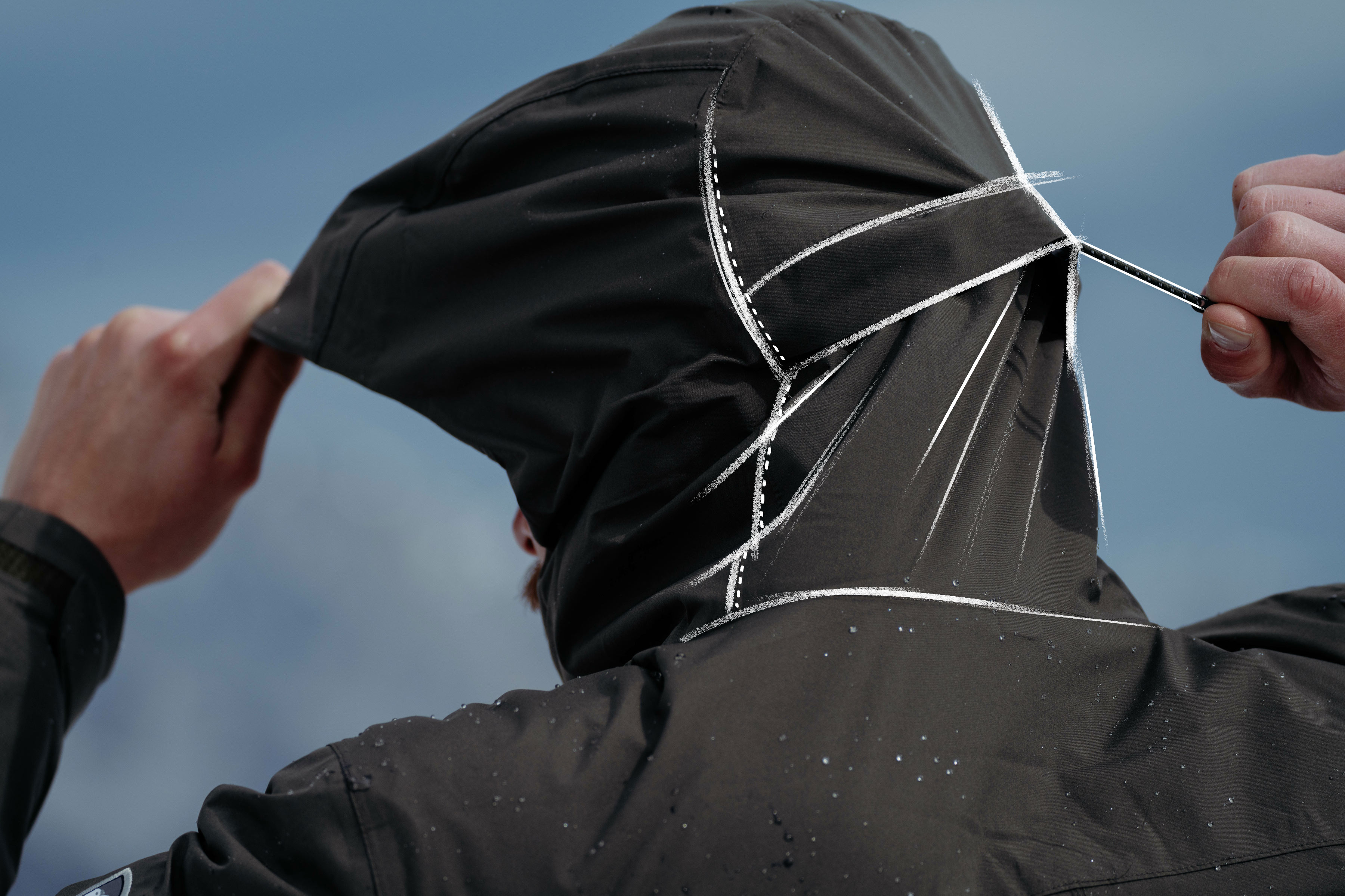 Veste imperméable homme Kuhl stretch Voyagr noir moyen neuve