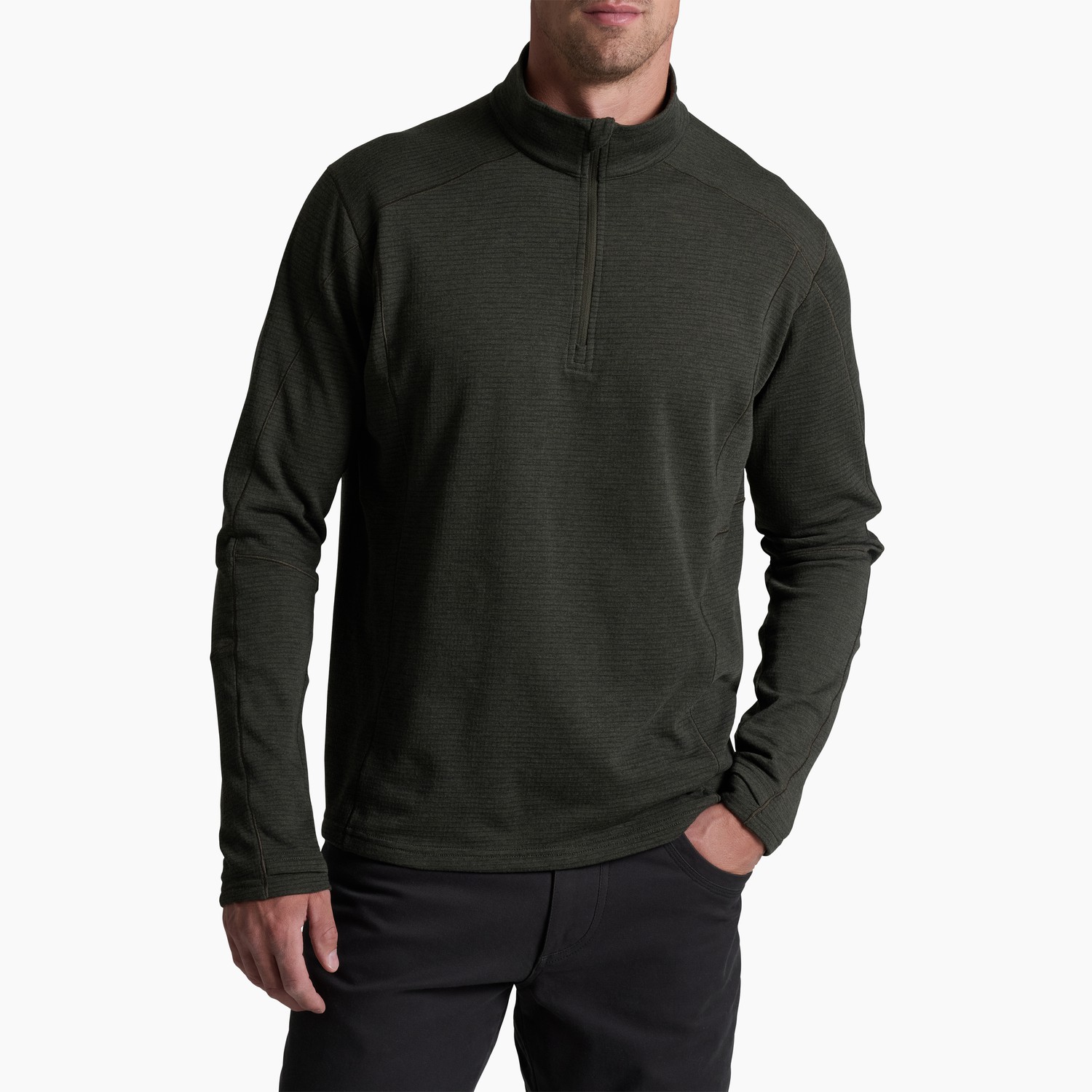 KUHL KÜHL - Reactiv™ Lite Grid 1/4 Zip - ONYX - $129.00 at KÜHL
