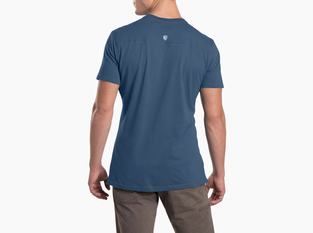 Bravado Mens Blue Note Logo T-Shirt T-Shirt 