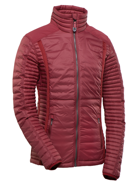 A photo of KUHL women's hiking outerwear - Spyfire Jacket on transparent background
